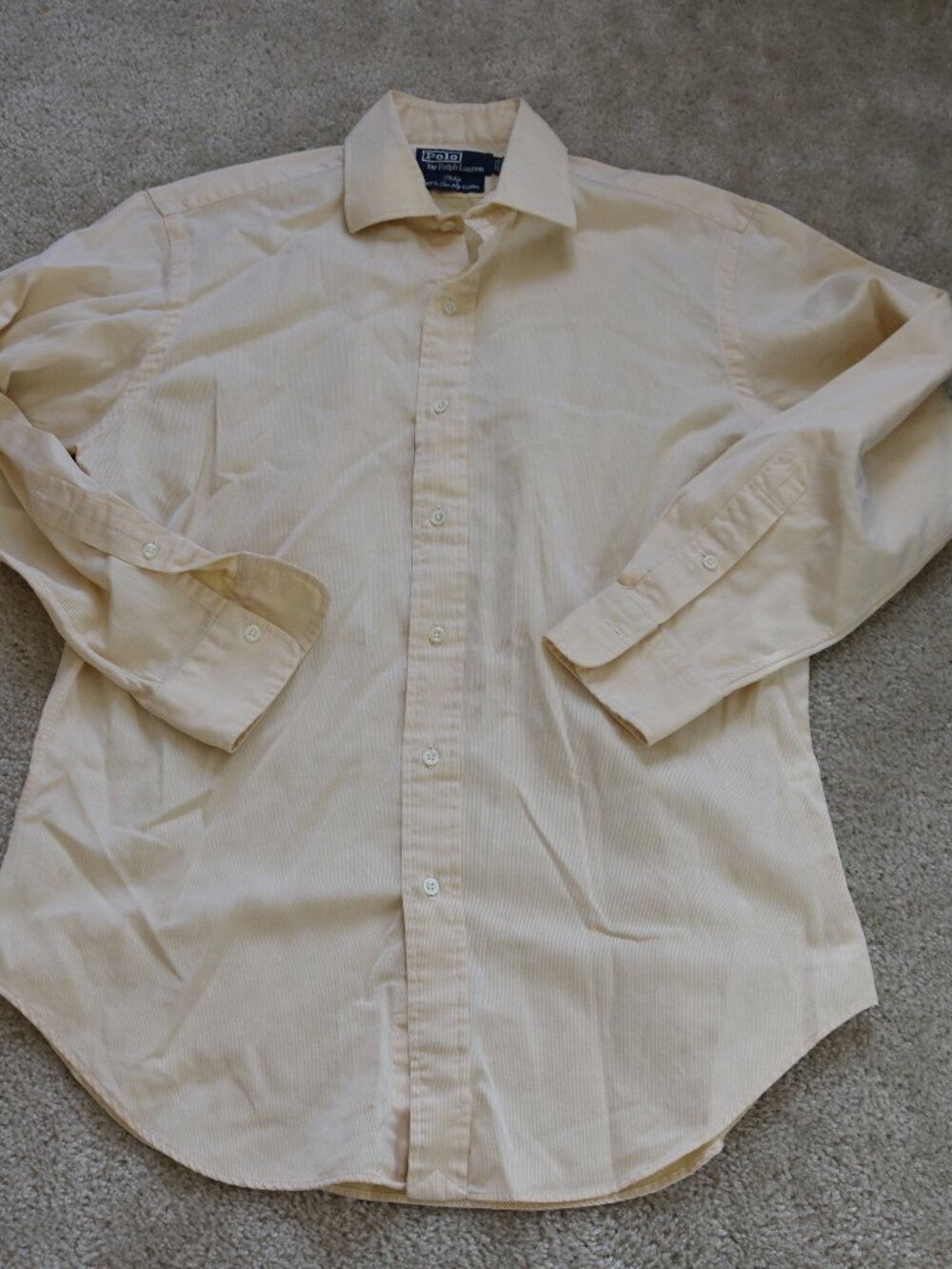 Polo by Ralph Lauren Men’s Light Light Yellow Dress Shirt